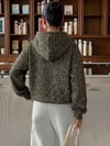 Yeşil Jaguar Hood 3 İplik Dijital Sweatshirt
