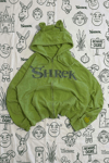 Yeşil Shrek Kulaklı Unisex Hırka