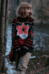 Yeşil Stranger Things Demogorgon Knitted Unisex Kazak