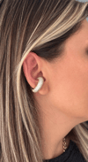 Silme Taşlı Kalın Earcuff