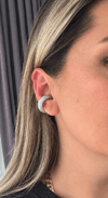 Silme Taşlı Kalın Earcuff