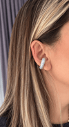 Silme Taşlı Kalın Earcuff