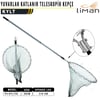 Liman Yuvarlak Katlanır Teleskopik Misina Kepçe 55 lik - 210 Cm