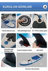 SHUFA Şişme Sup Board/ Stand Up Paddle Board 320*81*15cm Full Set