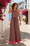 Beli Lastikli Desenli Tulum | Pembe