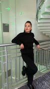 Bol Paça Siyah Eşofman Takım 