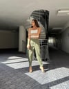 Cep detaylı paçası bol gabardin pantolon 