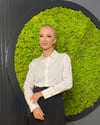 Omuzda Düğme Aksesuarlı poplin kumaş beyaz gömlek
