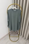 İkoll Yazı Baskılı Premium Kalite Tunik Çağla