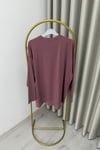 İkoll Yazı Baskılı Premium Kalite Tunik Gül