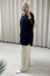 My Magazin Rahat Kalıp Tansel Kot Ceket Koyu Kot