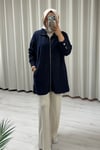 My Magazin Rahat Kalıp Tansel Kot Ceket Koyu Kot