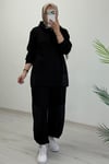 Nino Şalvar Takım Siyah