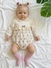 Alisya Çiçekli Çoraplı Romper Set