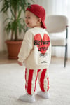 Big Heart Crew Sırt Baskılı Çizgili Premium Takım