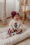 Bordo HipHop Style Çizgili 4lü Takim