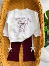 Bordo Lottie Fiyonk Detayli Mevsimlik Takım 
