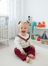 Bordo Marine Baby Alt Üst Takım