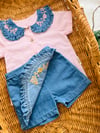 Frilly Garden Şort Etekli Takım