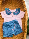 Frilly Garden Şort Etekli Takım