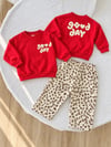 Good Day Sırt Baskılı Leoparlı Pinterest 2iplik Mevsimlik Takım 