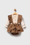 Juliette Gömleği Nakış Detaylı Müslin Romper Set