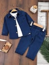 Lacivert Likralı Denim 3lü Takım
