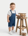 Lacivert Noah Polo Yaka Badili Denim Şortlu Salopet