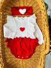 Love Fisto Detay 3'lü Romper Set