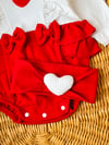 Love Fisto Detay 3'lü Romper Set