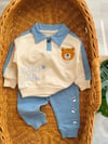 Mavi Little Tiger Baskılı Mevsimlik Takım