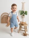 Mavi Noah Polo Yaka Badili Denim Salopet