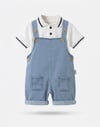 Mavi Noah Polo Yaka Badili Denim Salopet