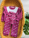 Mürdüm Flowers 3ip Kışlık Takim