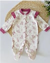 Mürdüm Yaprak Desenli Tulum
