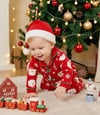 Noel Baba Şapkalı Yılbaşı Pijama Takimi