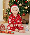 Noel Baba Şapkalı Yılbaşı Pijama Takimi
