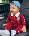 NYC 86 Bordo Polo Yakalı Mevsimlik Takim