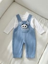 Panda Badili Yumuşak Kot Salopet