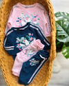Pembe Premium Kalite Çiçekli Adidas 2ip Takim