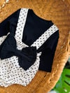 Puantiyeli Fiyonklu Romper