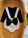 Puantiyeli Fiyonklu Romper