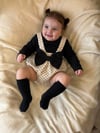 Puantiyeli Fiyonklu Romper