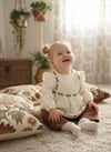 Sienna Çiçek İşlemeli Keten Pantolonlu Takım