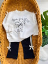 Siyah Lottie Fiyonk Detaylı Mevsimlik Takım