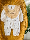 Vintage Fistolu Yaprak Desen Tulum