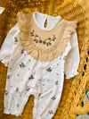 Vintage Fistolu Yaprak Desen Tulum