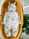 Winnie The Pooh Şapkalı Badili Tulum Set