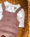 Yakası Ayıcık Nakışlı Yumuşak 2li Tulum Set 