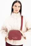 BENETTON KADIN ÇAPRAZ ÇANTA BNT_1648 BORDO-CAMEL